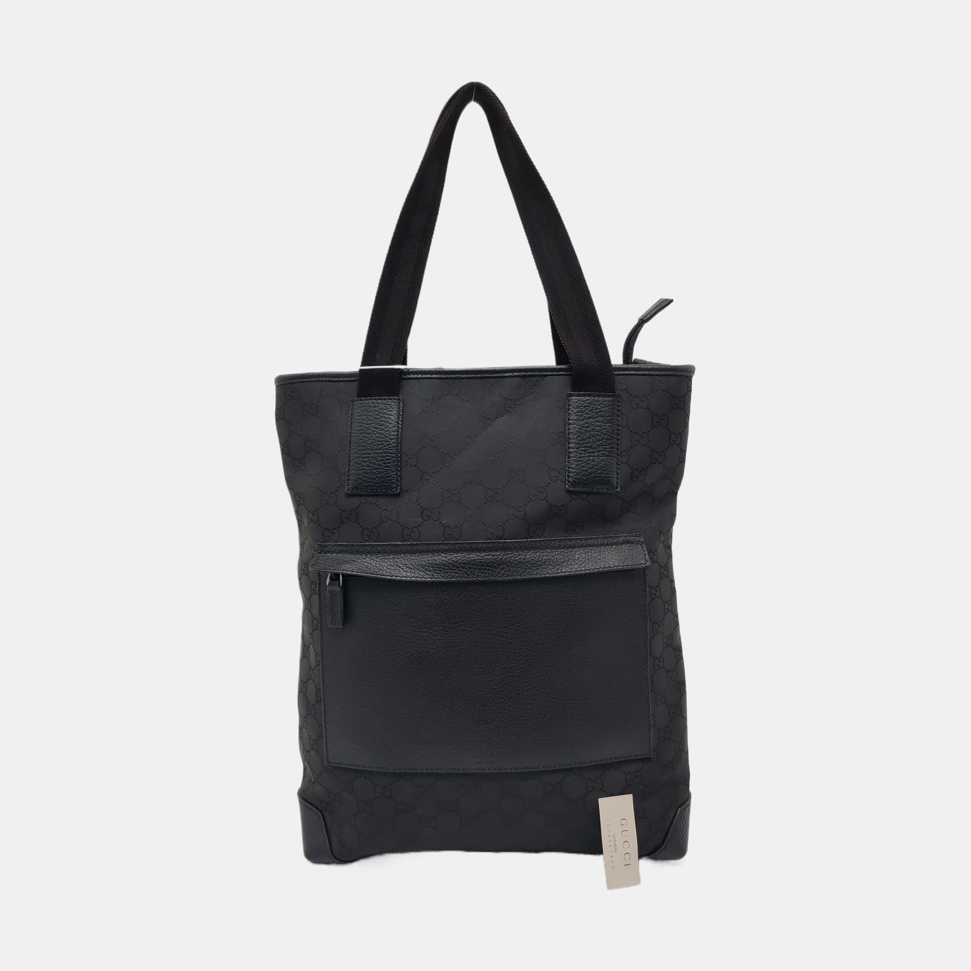 Monogram Canvas Tote Bag Black