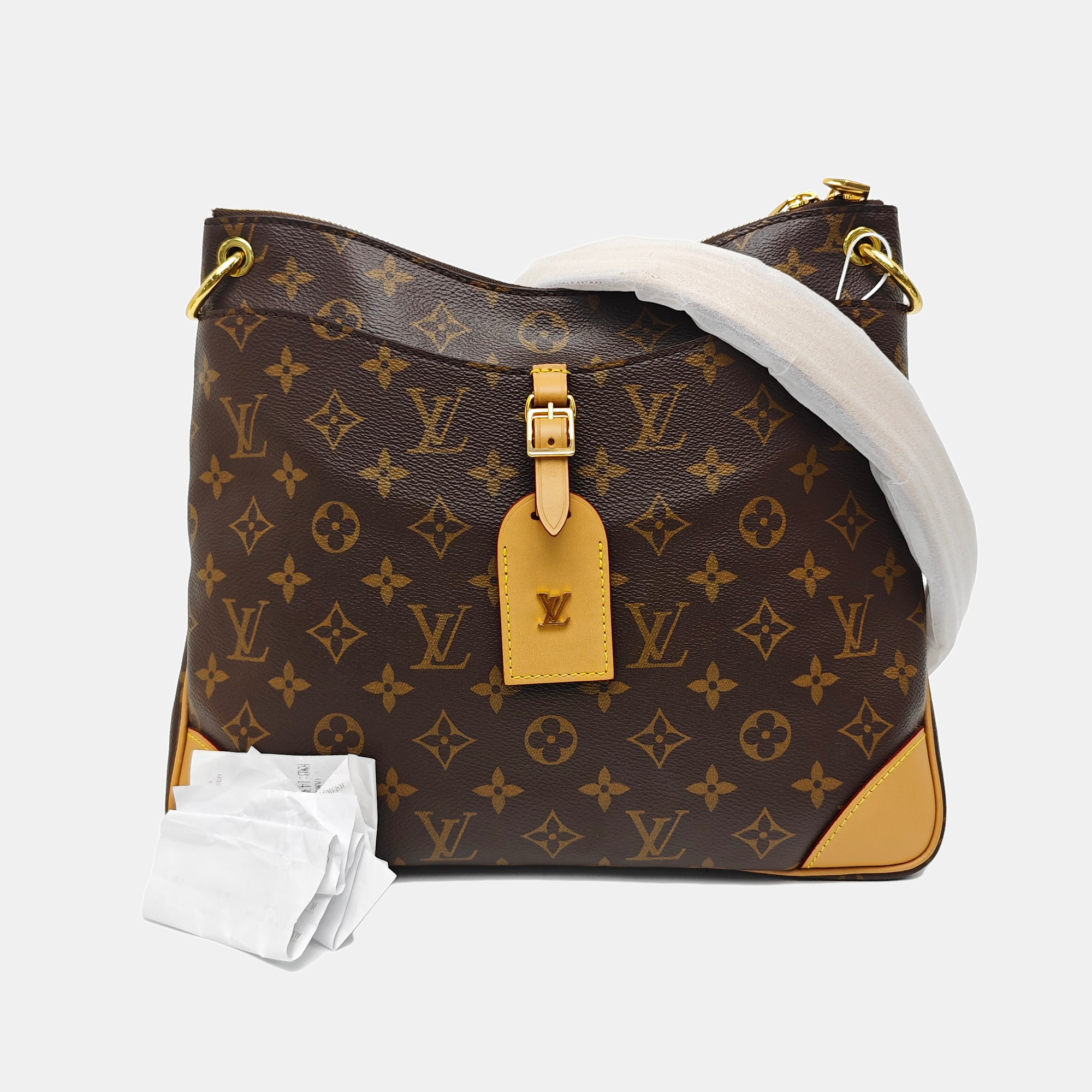 ODEON MM Monogram Coated Canvas Brown