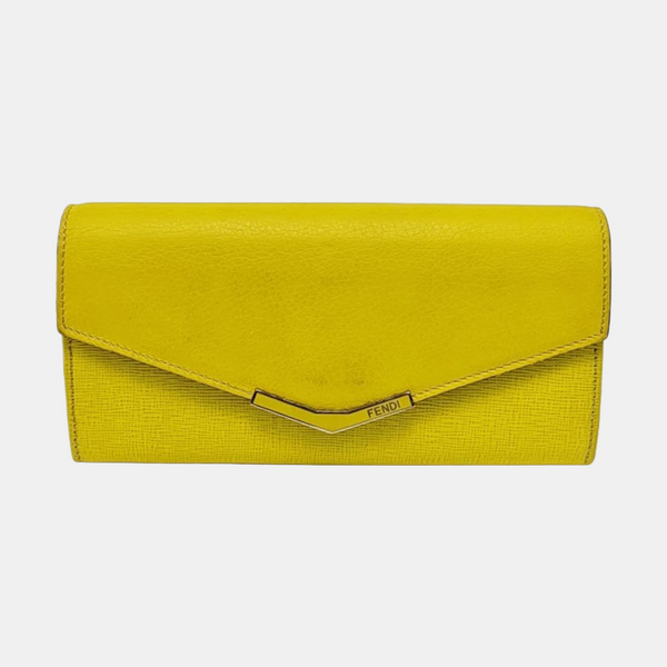 Calfskin Wallet Yellow