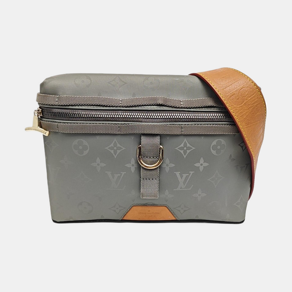 Monogram Special Material Shoulder Bag Gray