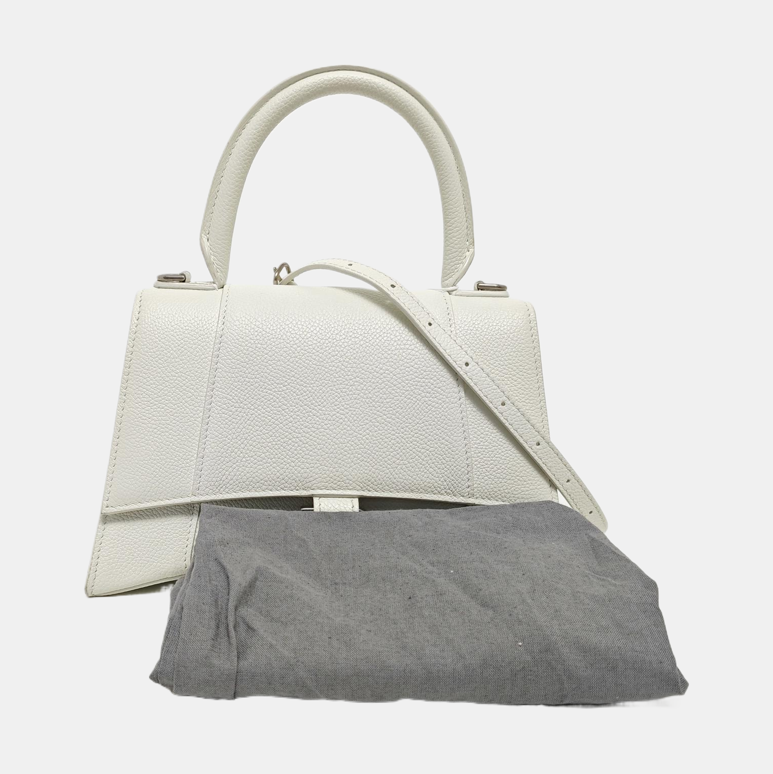 Hourglass S Calfskin White