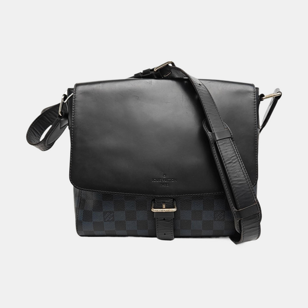 NEWPORT PM Damier Coated Canvas Blue