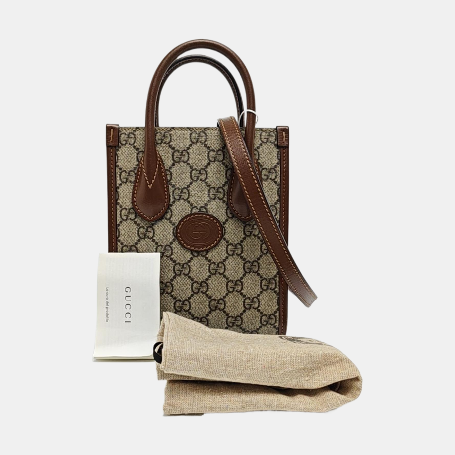 Retro Mini Monogram Coated Canvas Beige
