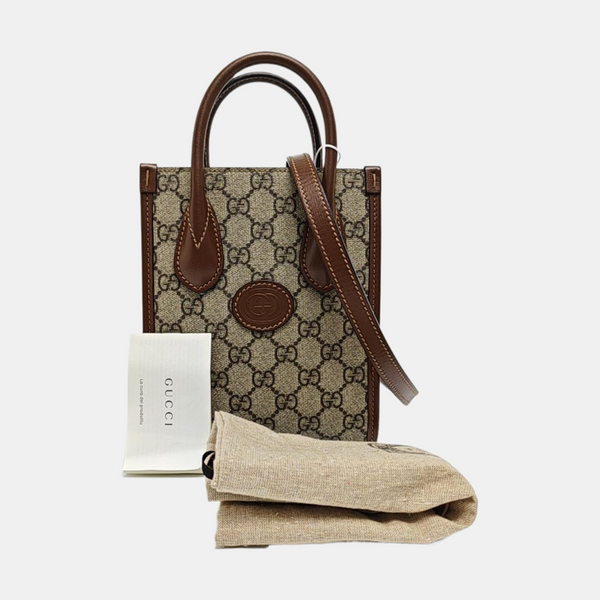 Retro Mini Monogram Coated Canvas Beige