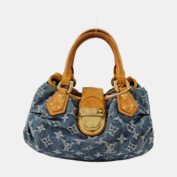 PLEATY Monogram Denim Blue