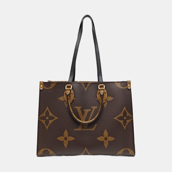 ONTHEGO MM Monogram Coated Canvas Brown