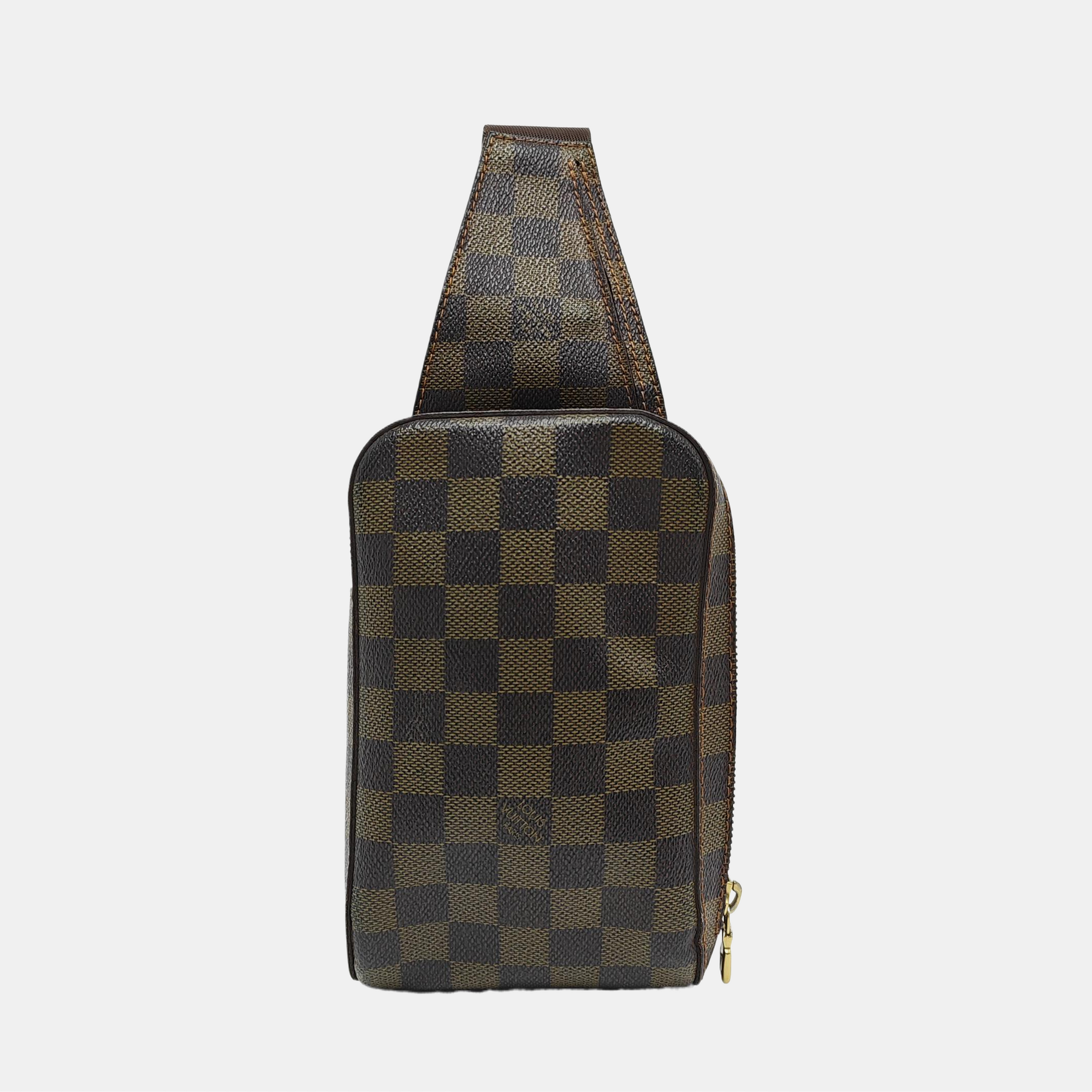 GÉRONIMOS Damier Ebene Coated Canvas Brown
