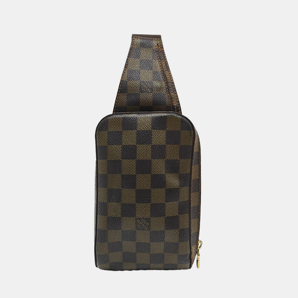 GÉRONIMOS Damier Ebene Coated Canvas Brown