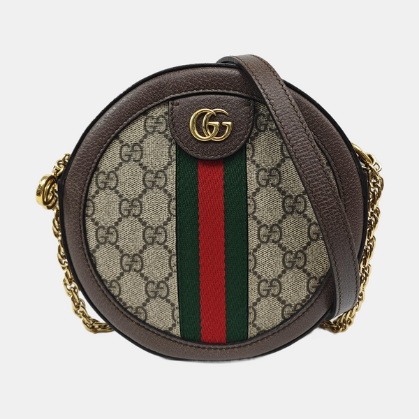 Ophidia Mini Monogram Coated Canvas Beige