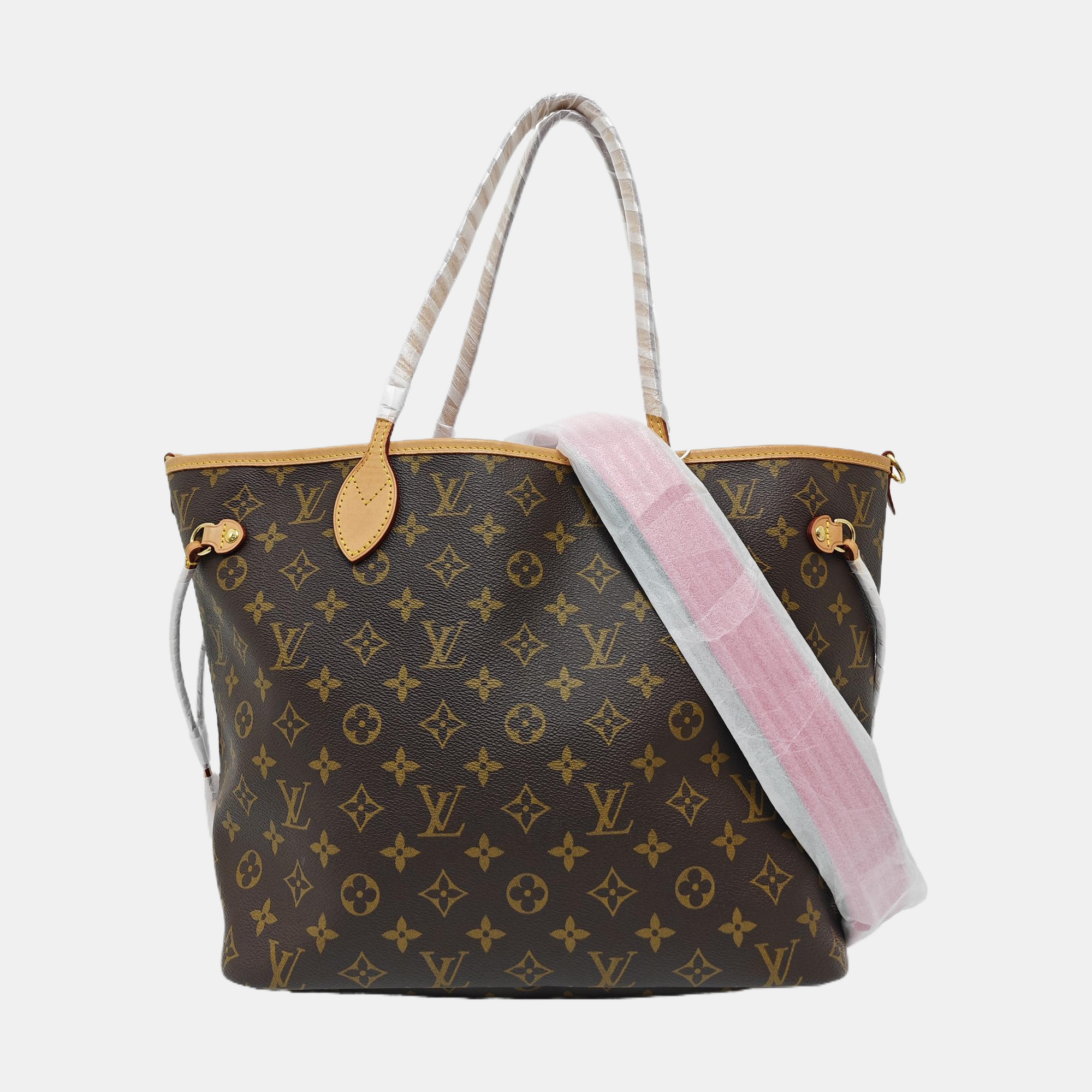 NEVERFULL INSIDE OUT MM Monogram Fabric Red