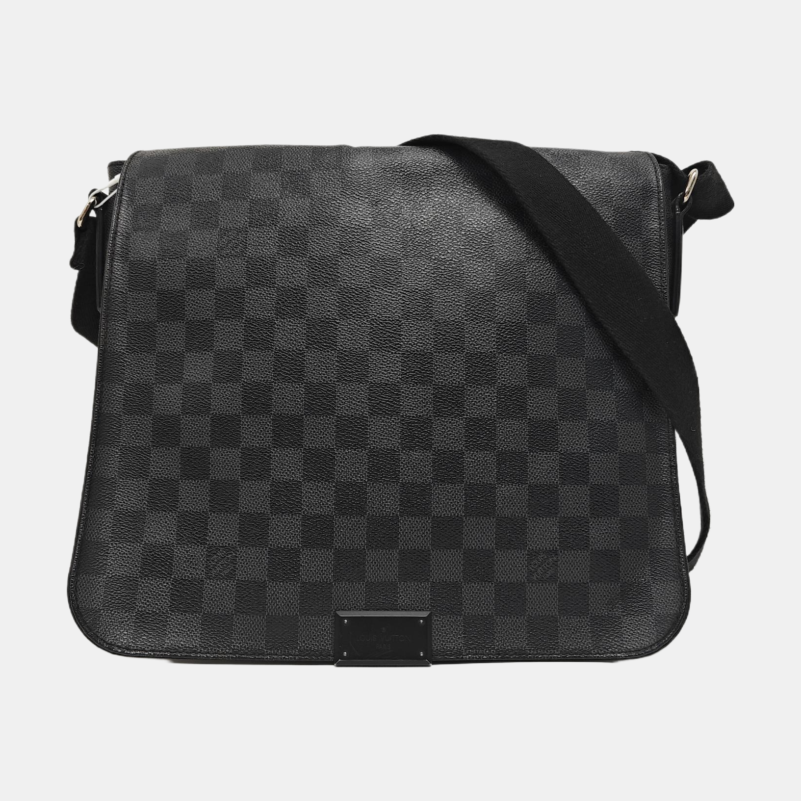 DISTRICT MM Damier Graphite Coated Canvas Gray
