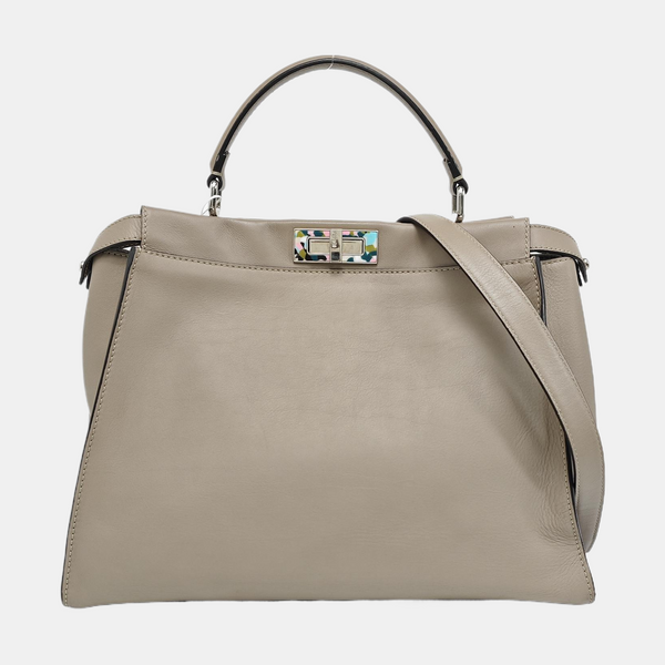 Peekaboo Large Calfskin Gray