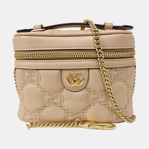 Quilted Calfskin Shoulder Bag Pink