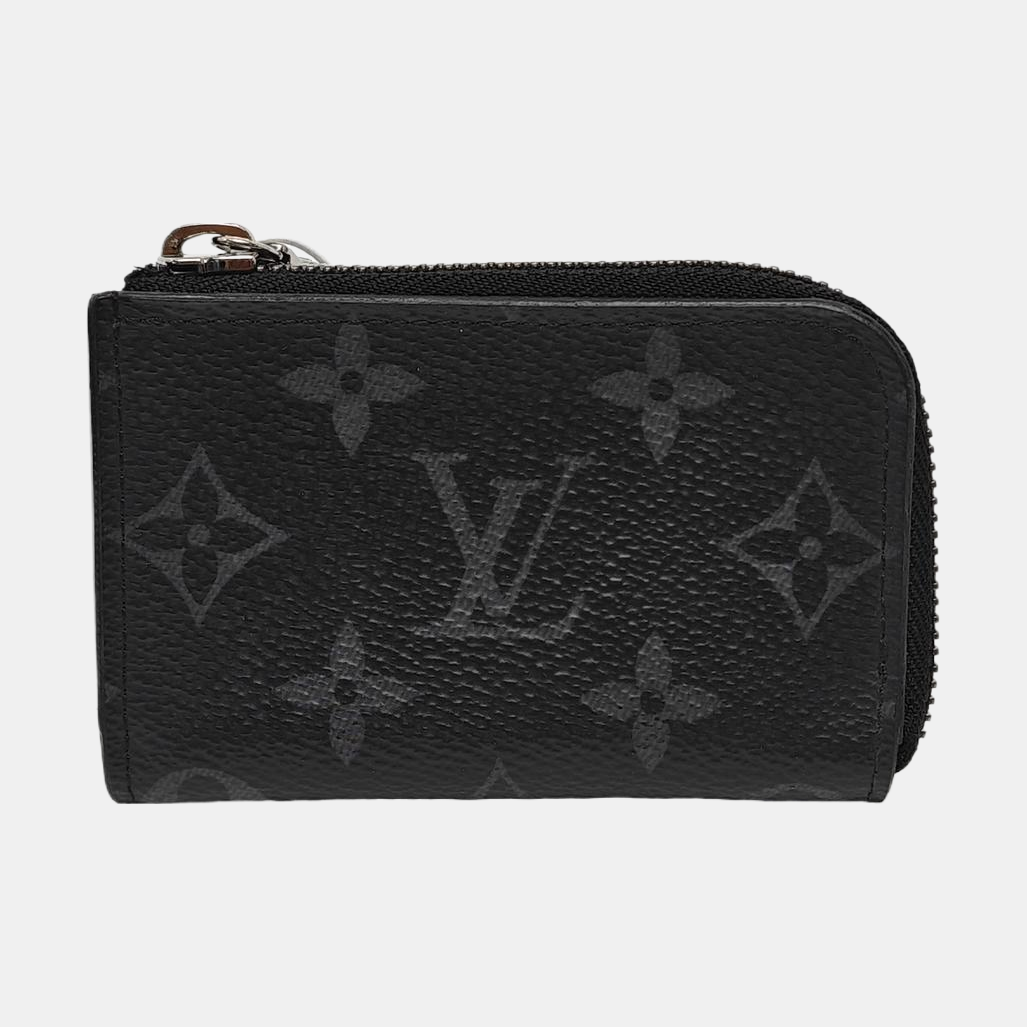 ZIPPY Monogram Coated Canvas Black Wallet