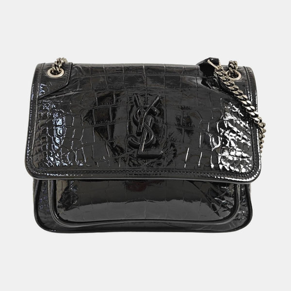 NIKI Small Patent Leather Black