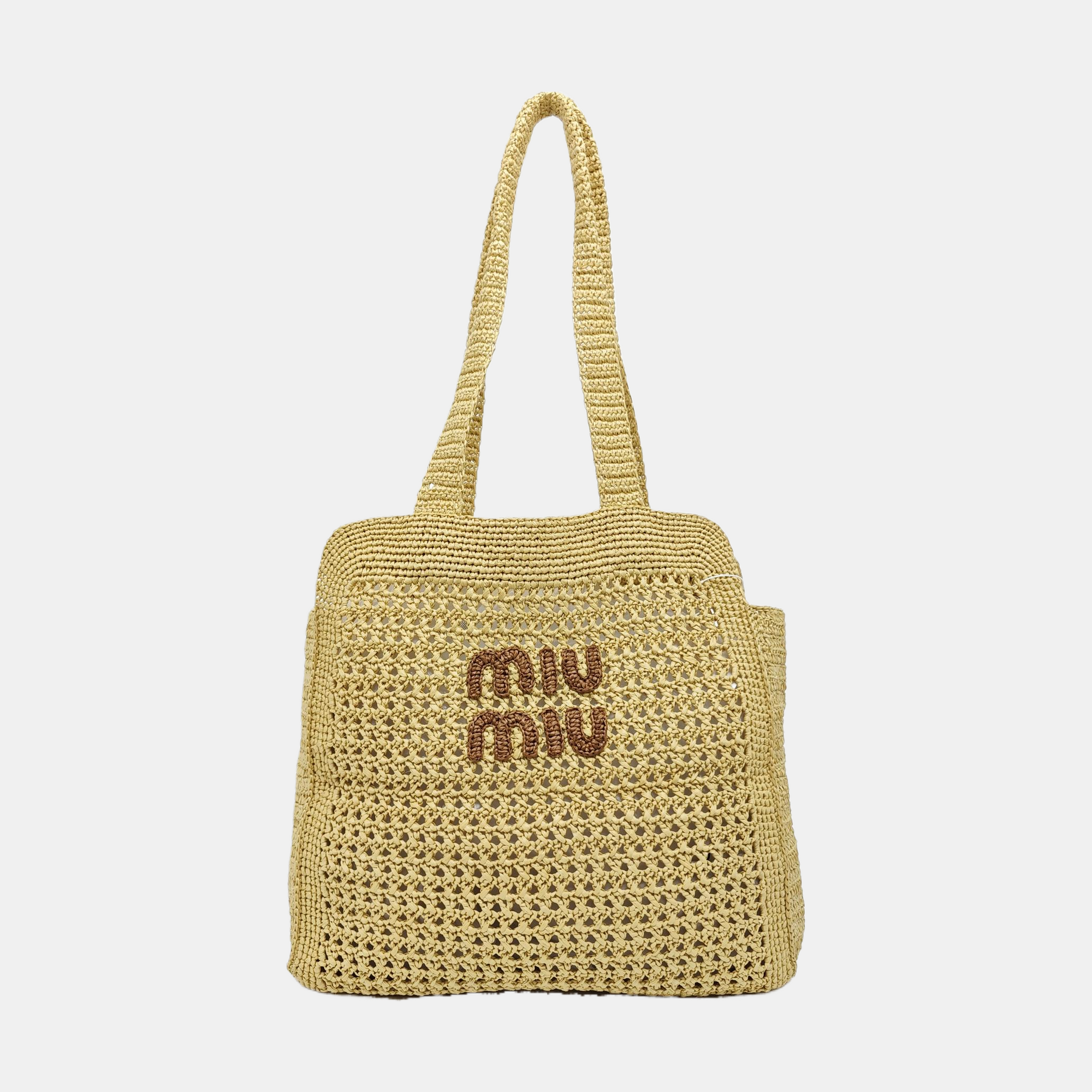 Straw Tote Bag Beige