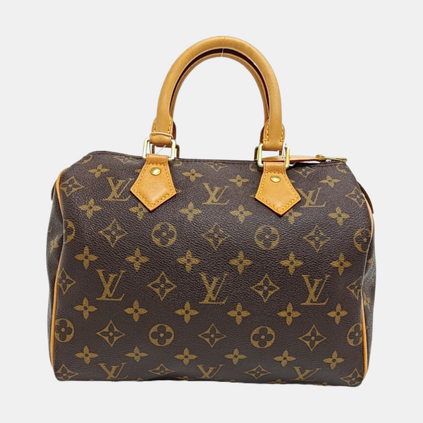 SPEEDY 25 Monogram Coated Canvas Brown