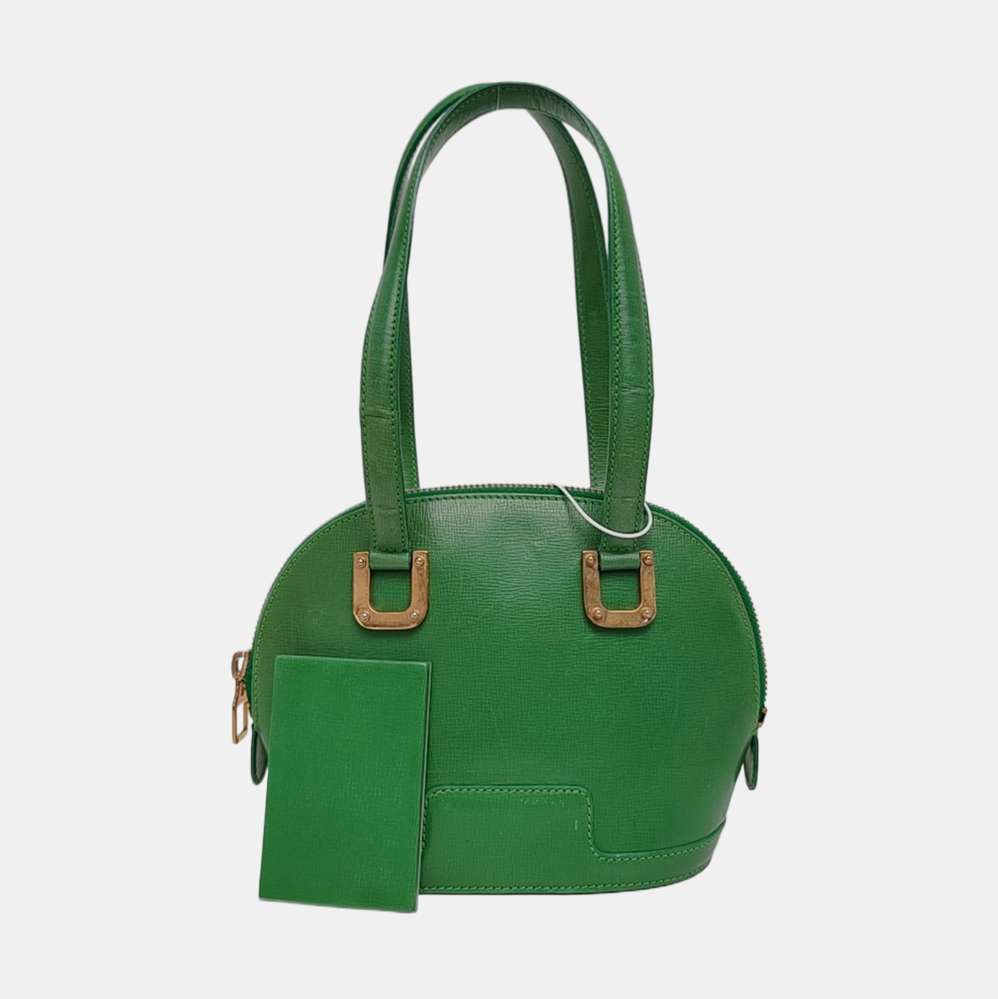 Calfskin Top Handle Bag Green