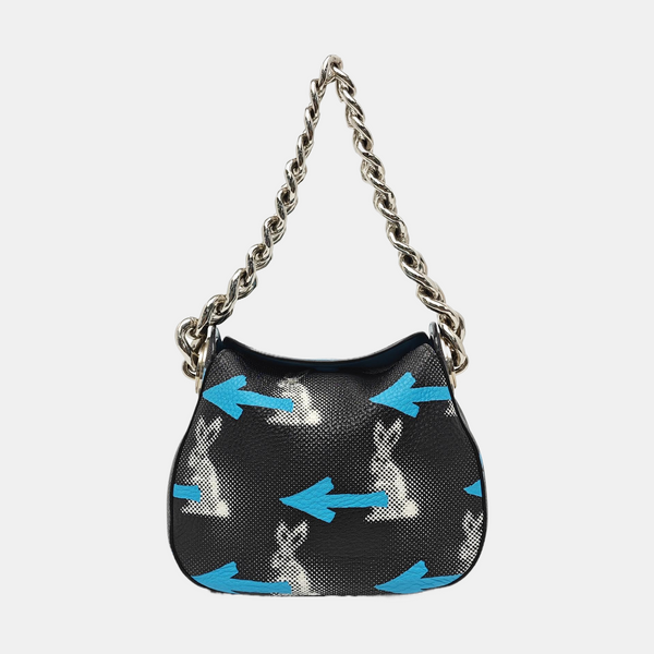 Calfskin Top Handle Bag Black