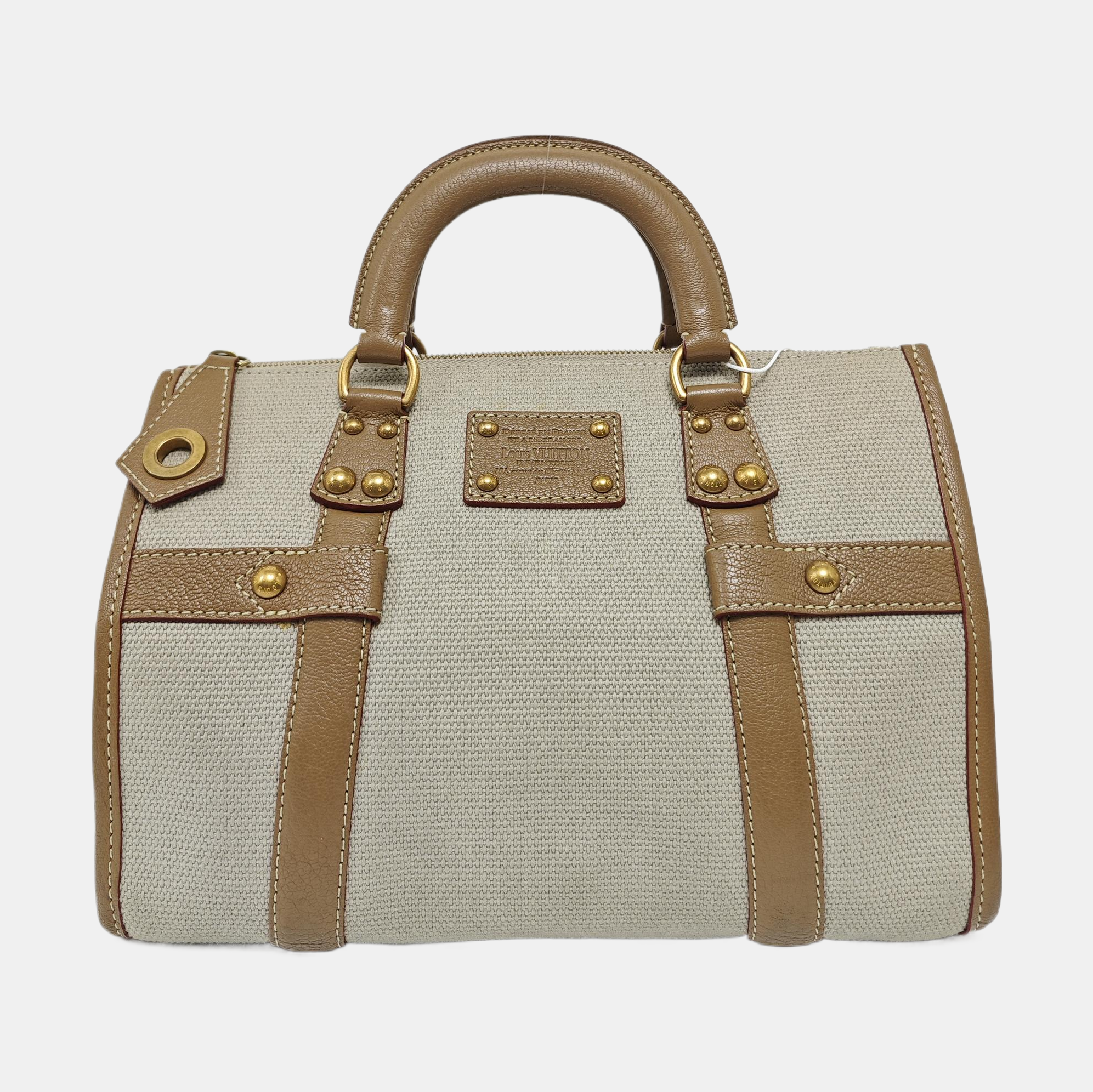 SAC DE NUIT Quilted Canvas Gray