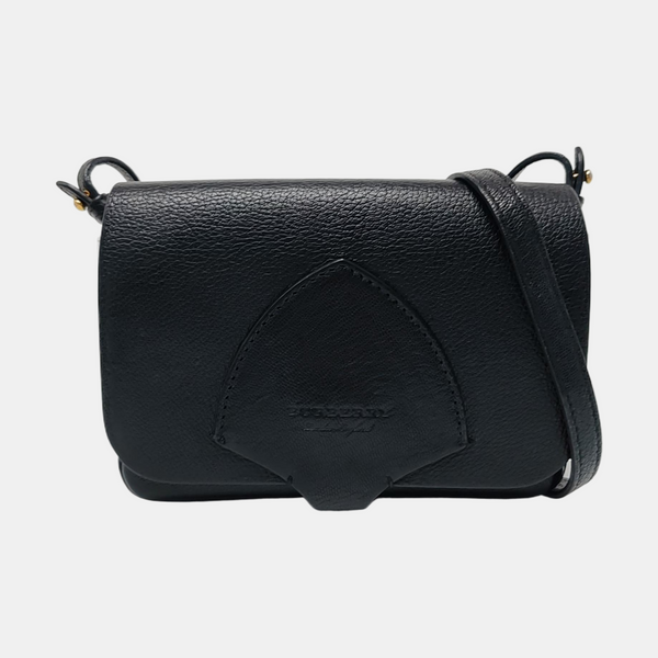 Square Stone Calfskin Black