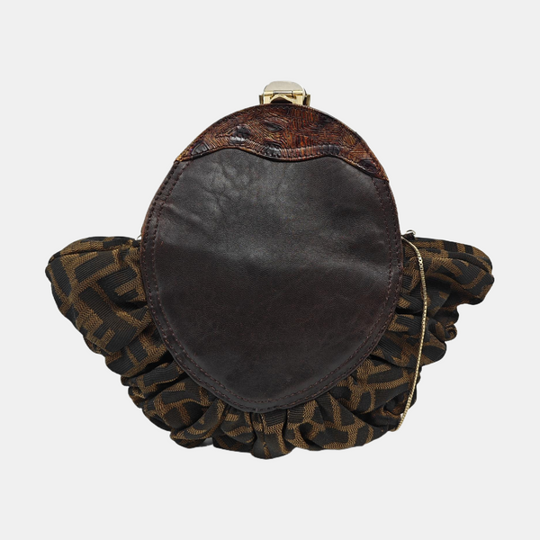 Calfskin Shoulder Bag Brown