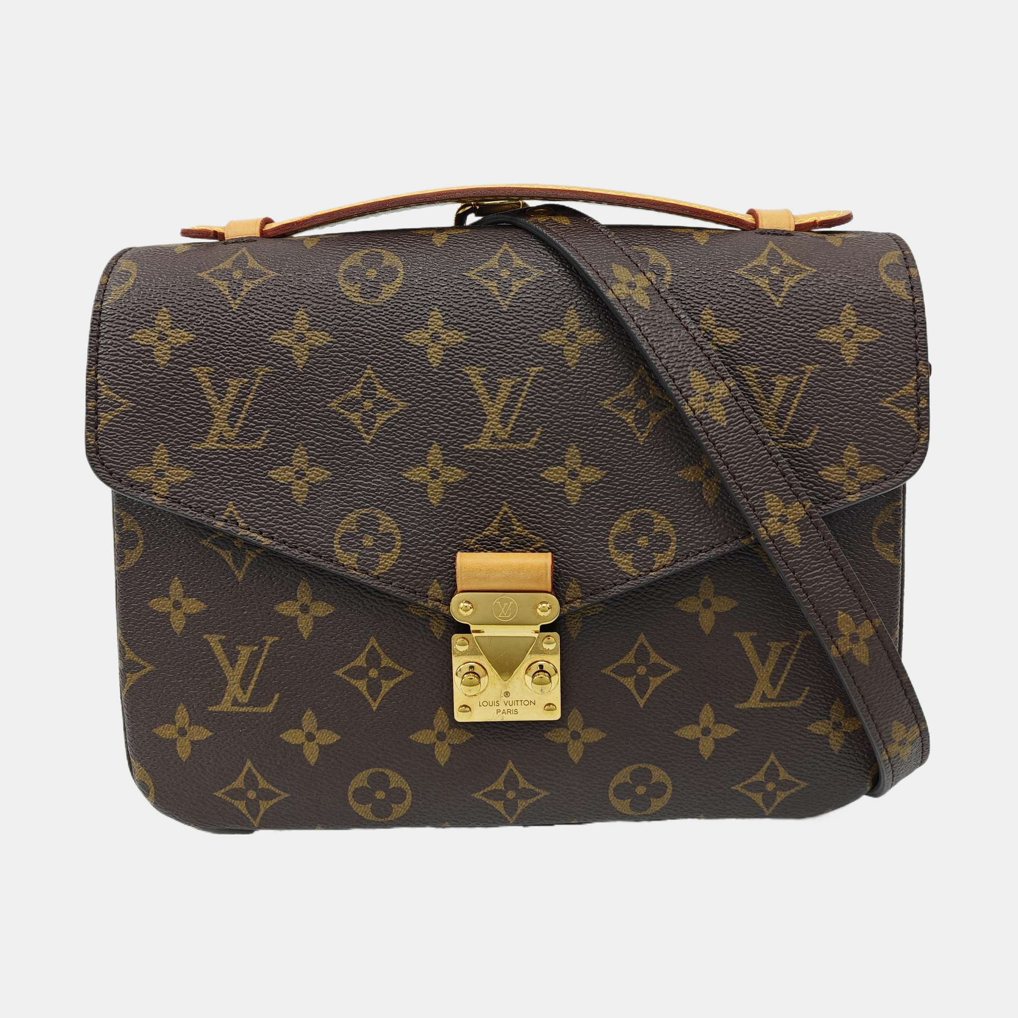 MÉTIS MM Monogram Coated Canvas Brown