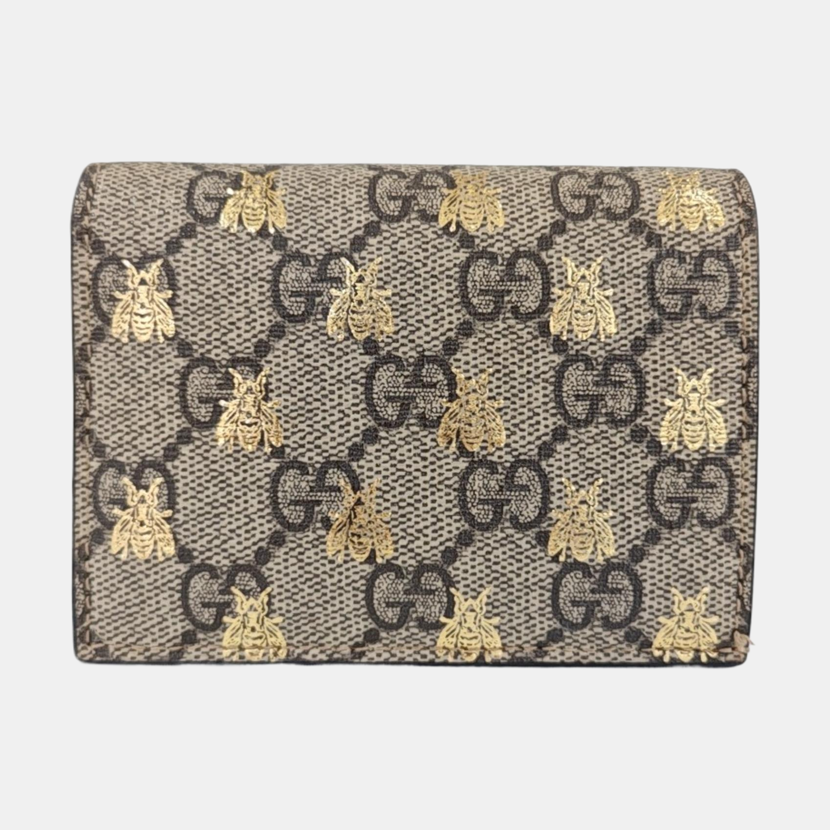 GG Supreme Monogram Coated Canvas Beige Wallet
