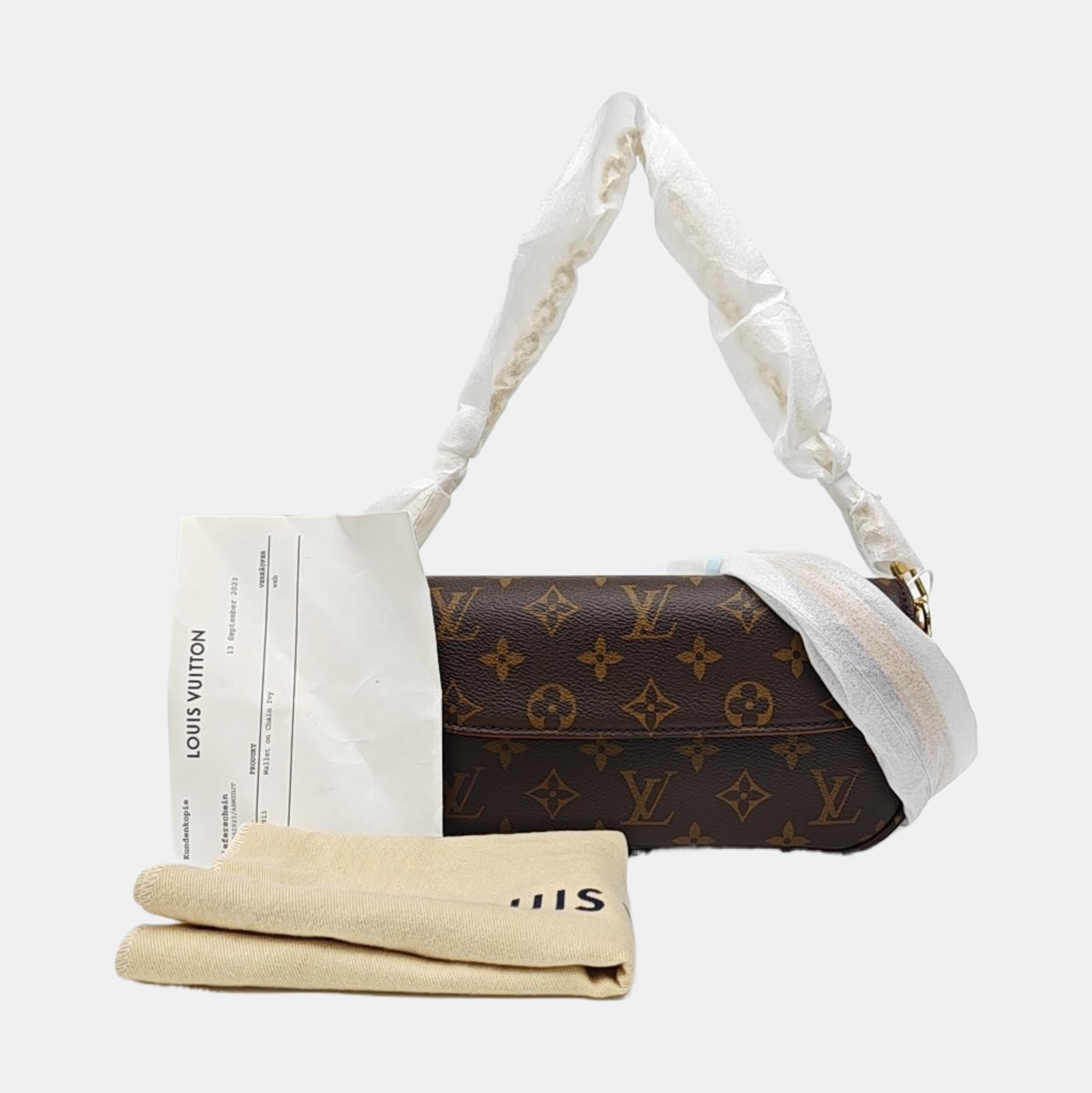 IVY Monogram Coated Canvas Brown