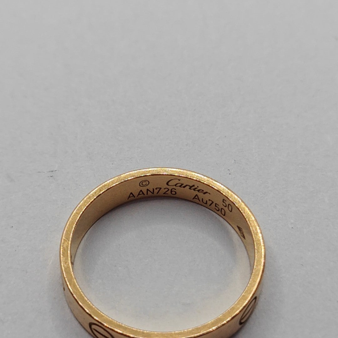 LOVE 18k Rose Gold Ring EU 50