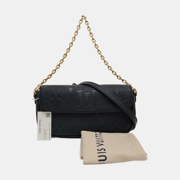 IVY Monogram Calfskin Black