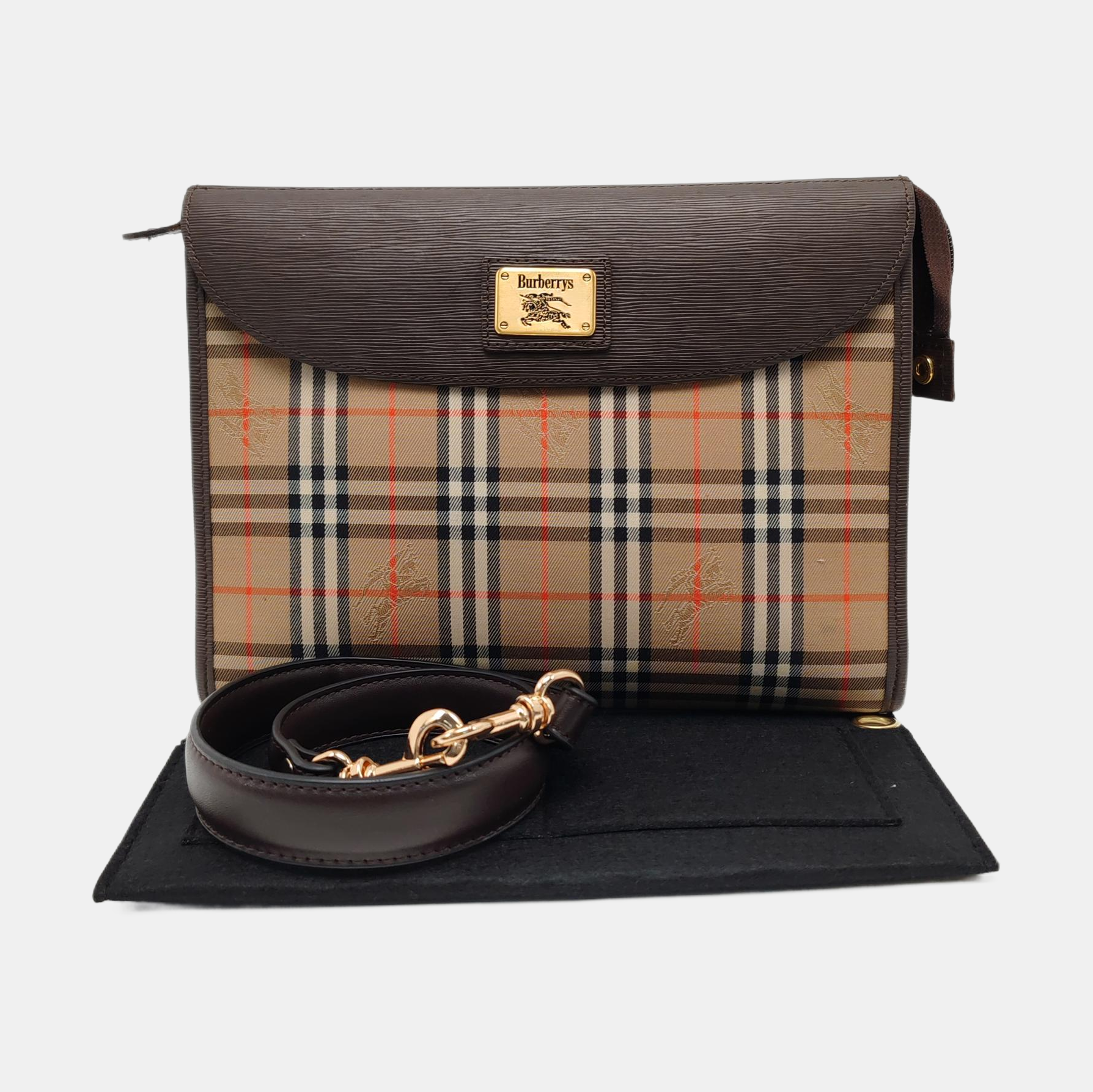 Canvas Clutch Beige