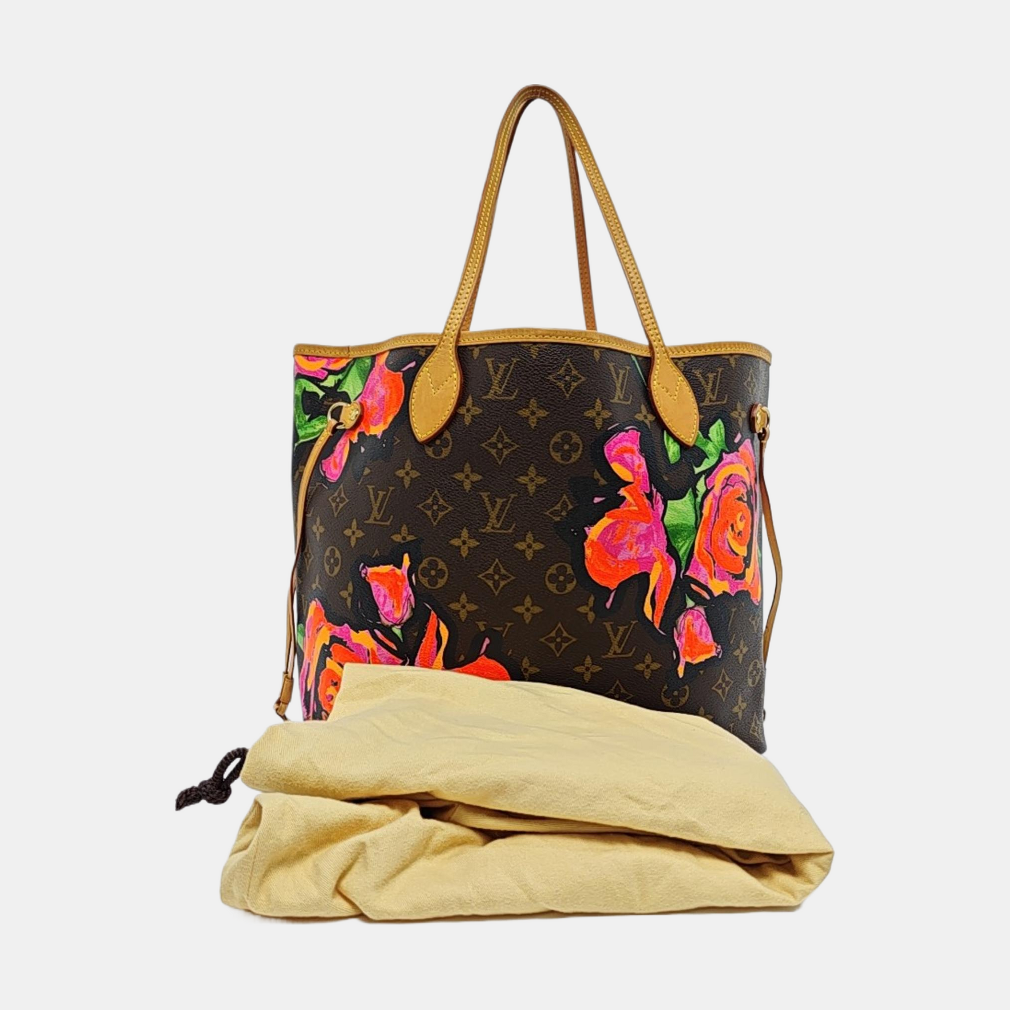NEVERFULL MM Monogram Coated Canvas Brown