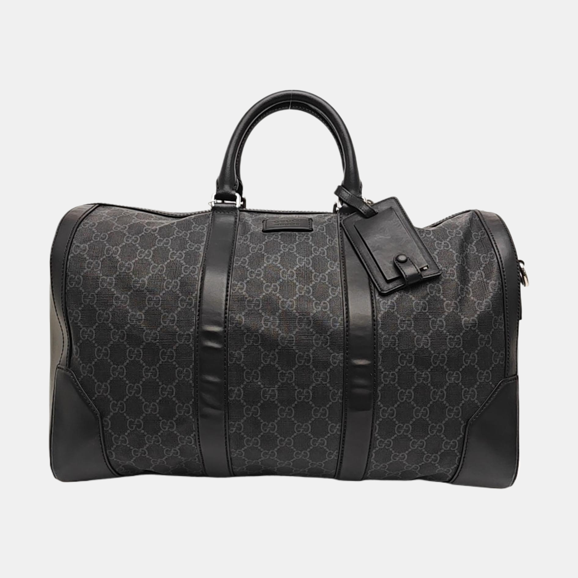 Monogram Coated Canvas Top Handle Bag Black