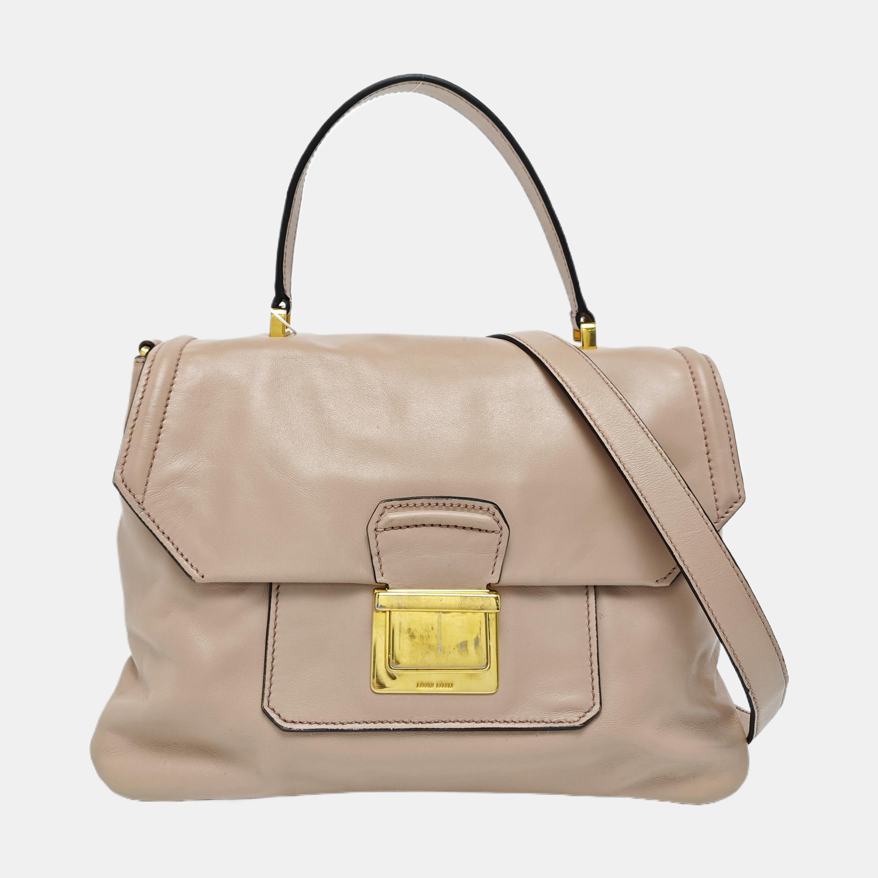 Calfskin Tote Bag Medium Pink