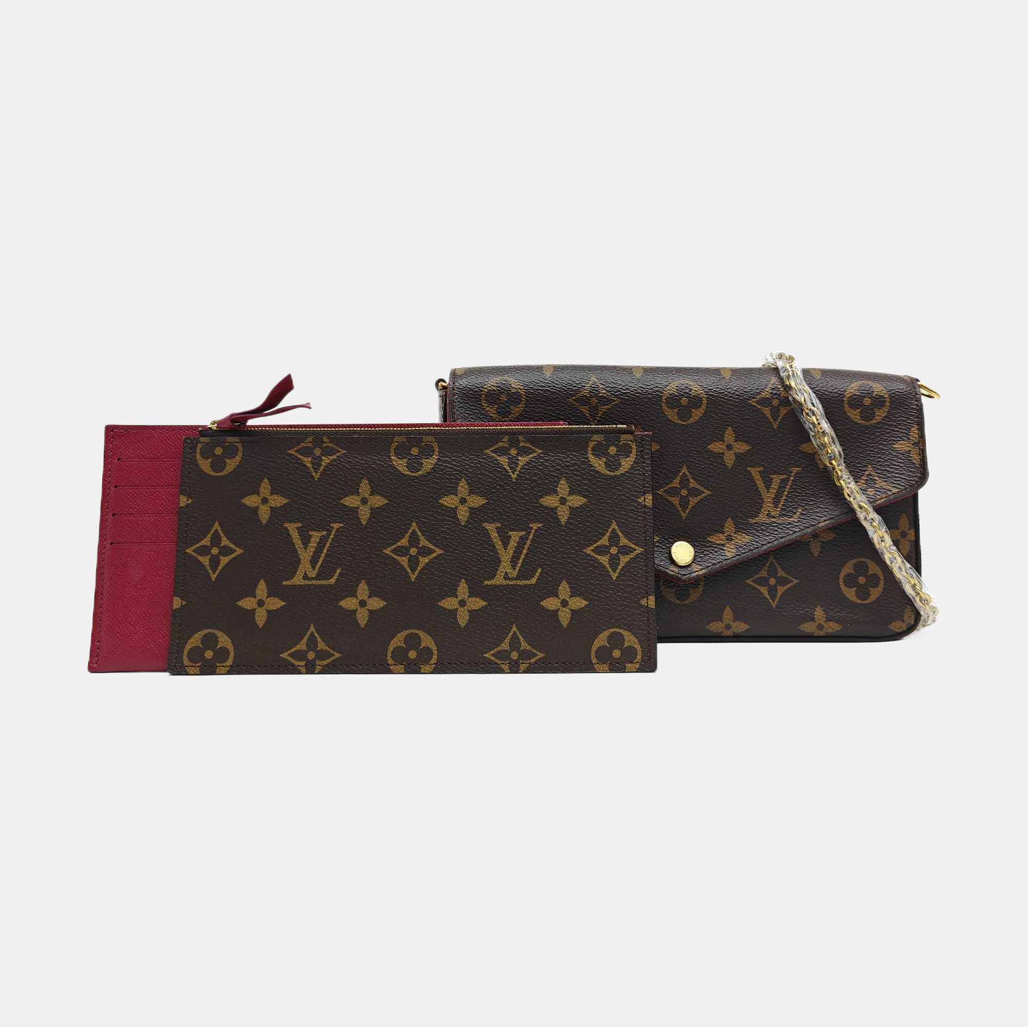 FÉLICIE Monogram Coated Canvas Brown