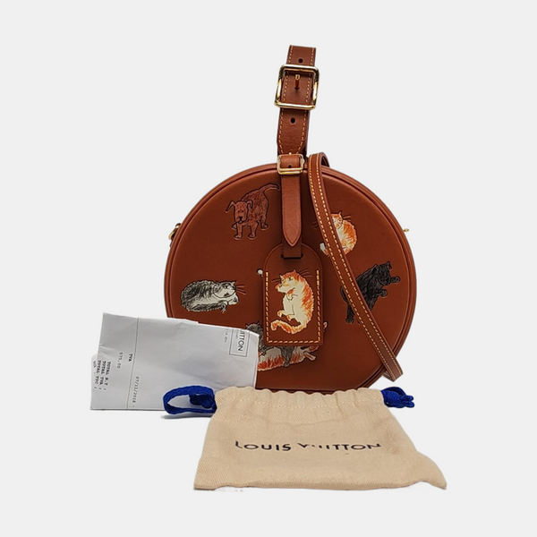 BOITE CHAPEAU PM Calfskin Brown