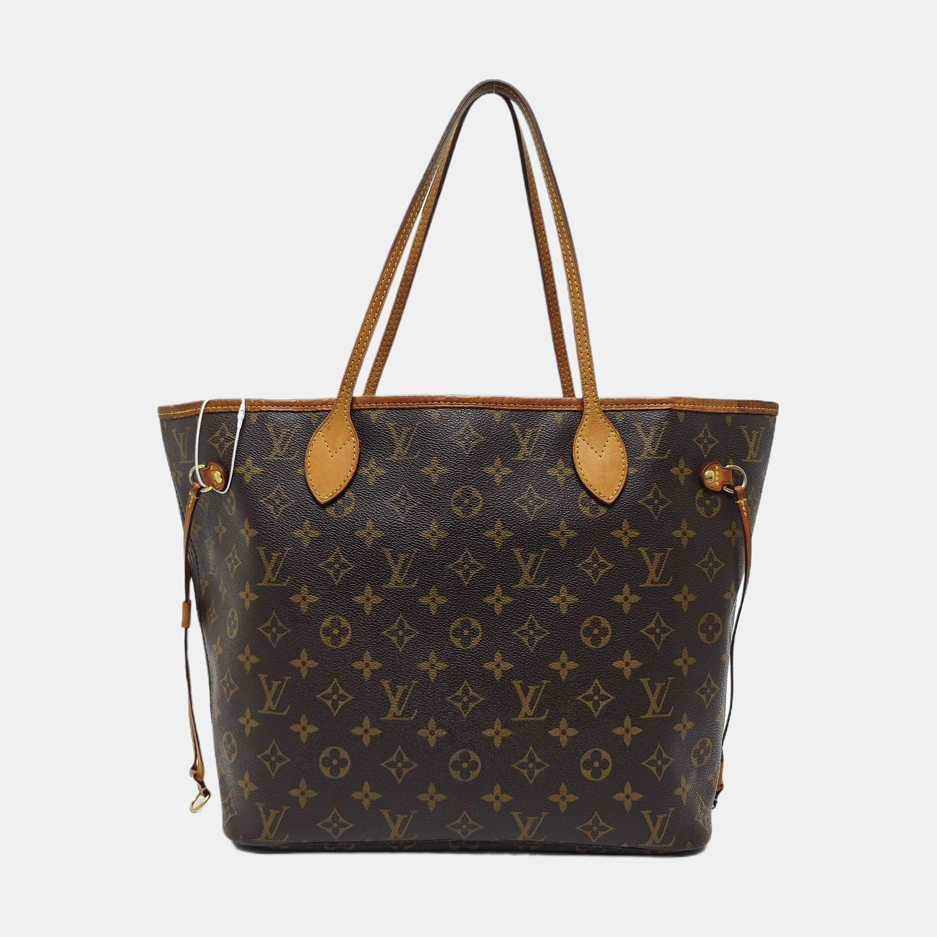 NEVERFULL MM Monogram Coated Canvas Brown