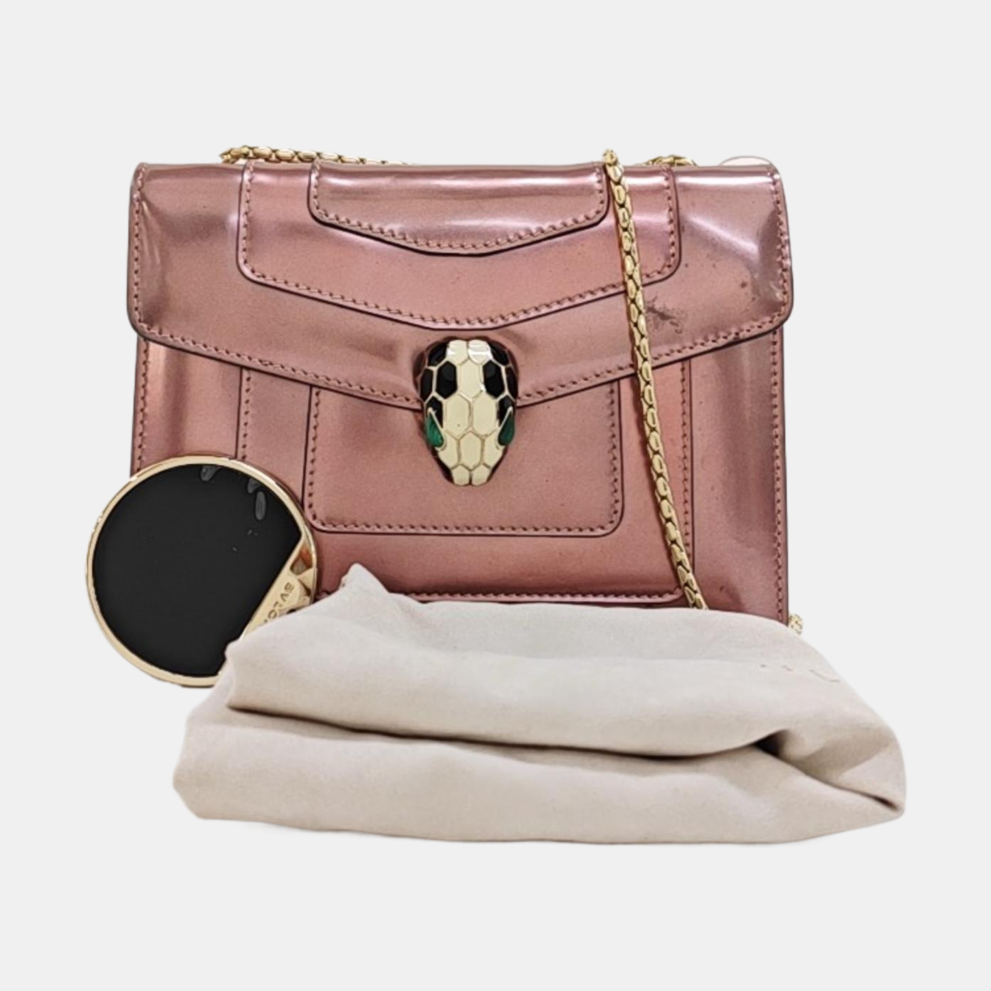 SERPENTI FOREVER Small Patent Leather Pink