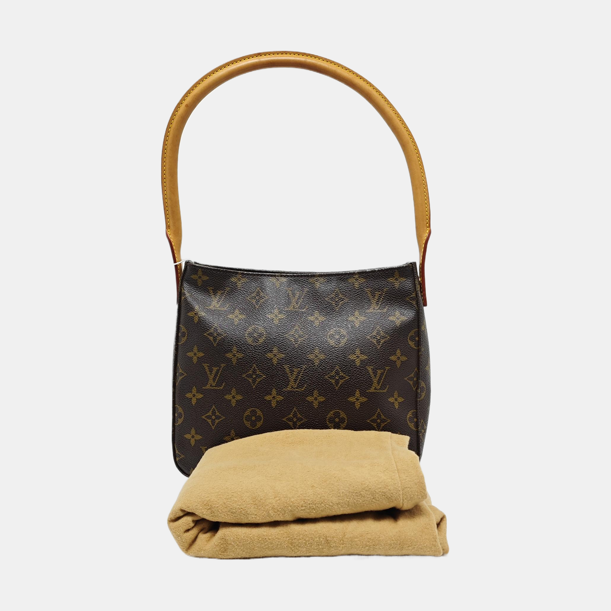 LOOPING MM Monogram Coated Canvas Brown
