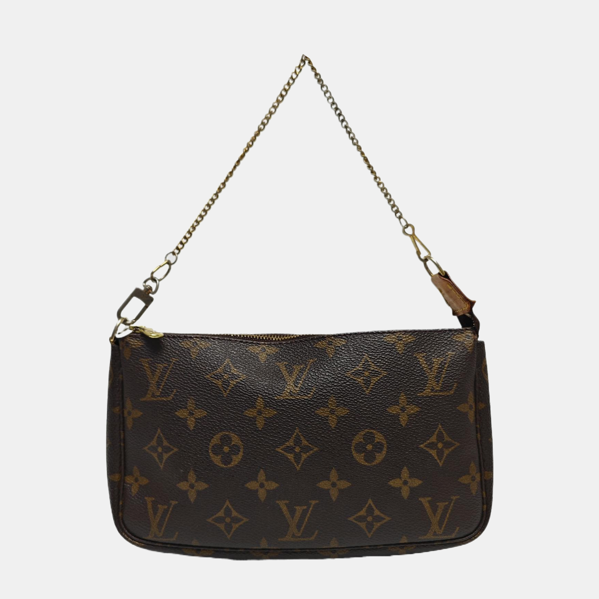 ACCESSOIRES Monogram Coated Canvas Brown
