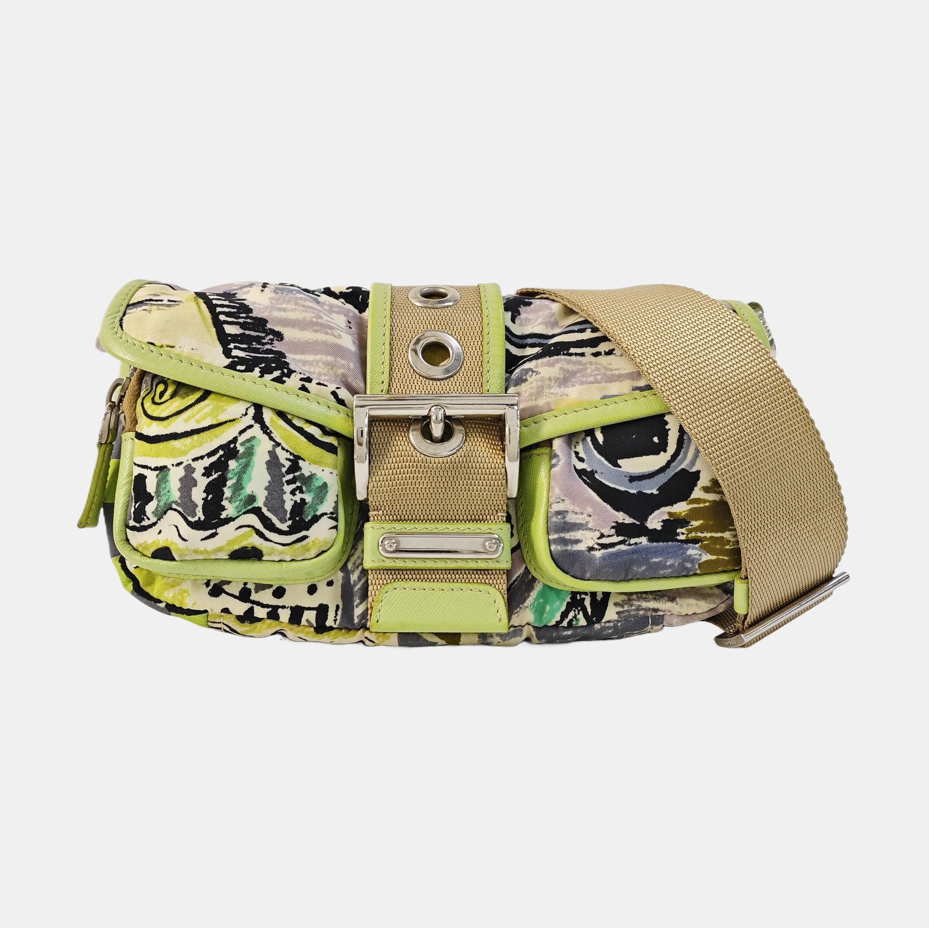 Nylon Shoulder Bag Multicolor