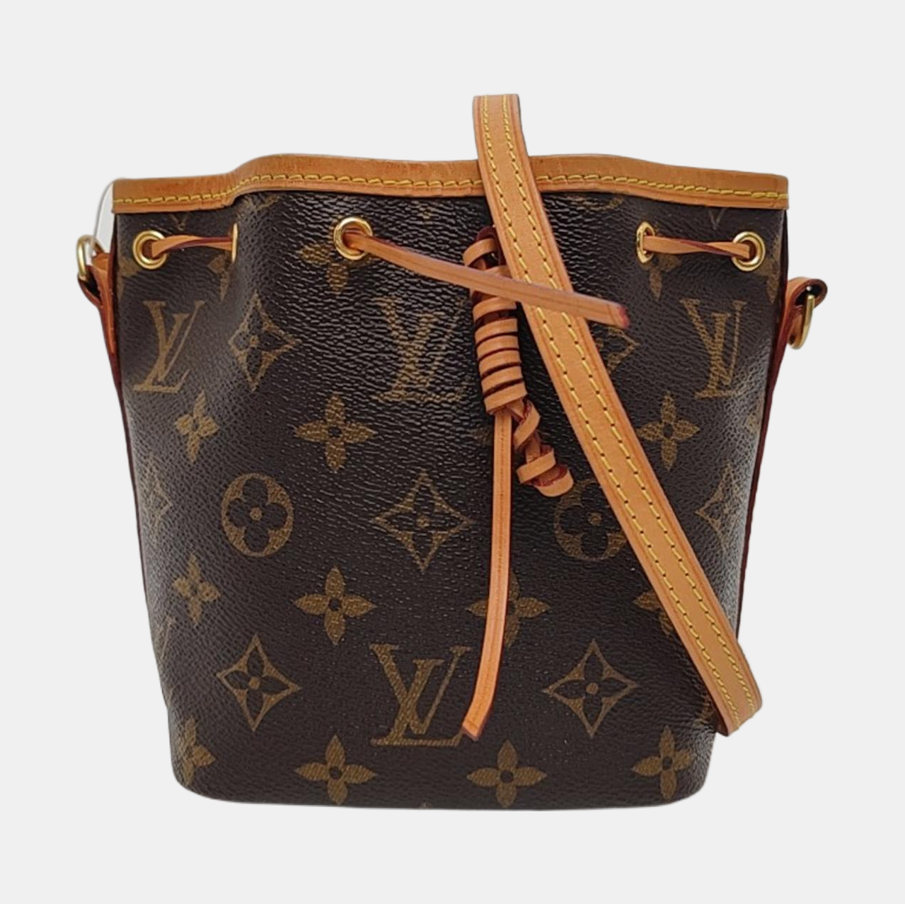 NÉONOÉ Nano Monogram Coated Canvas Brown
