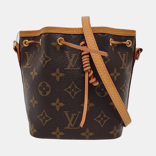 NÉONOÉ Nano Monogram Coated Canvas Brown