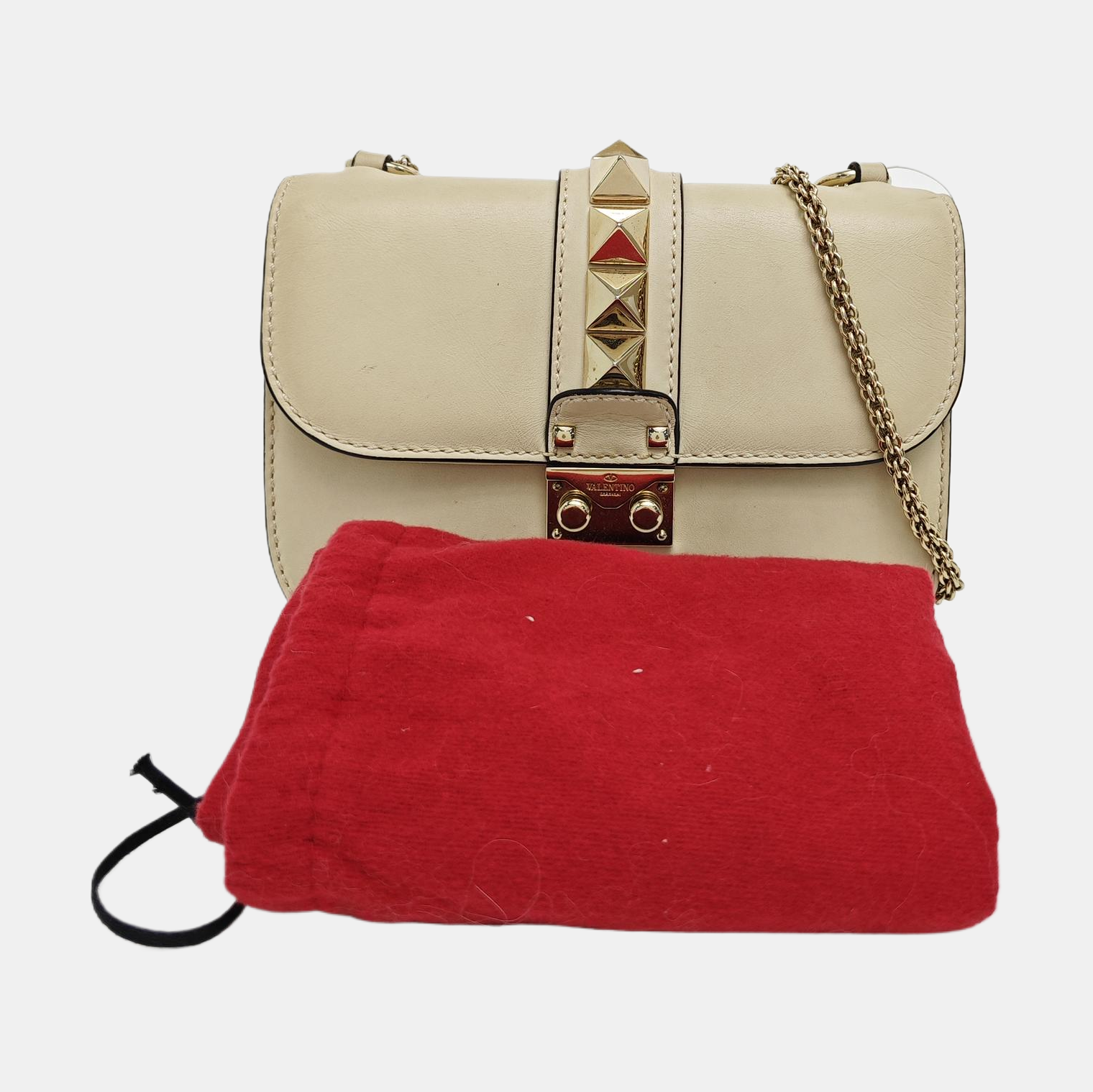 Glam Mini Calfskin Beige