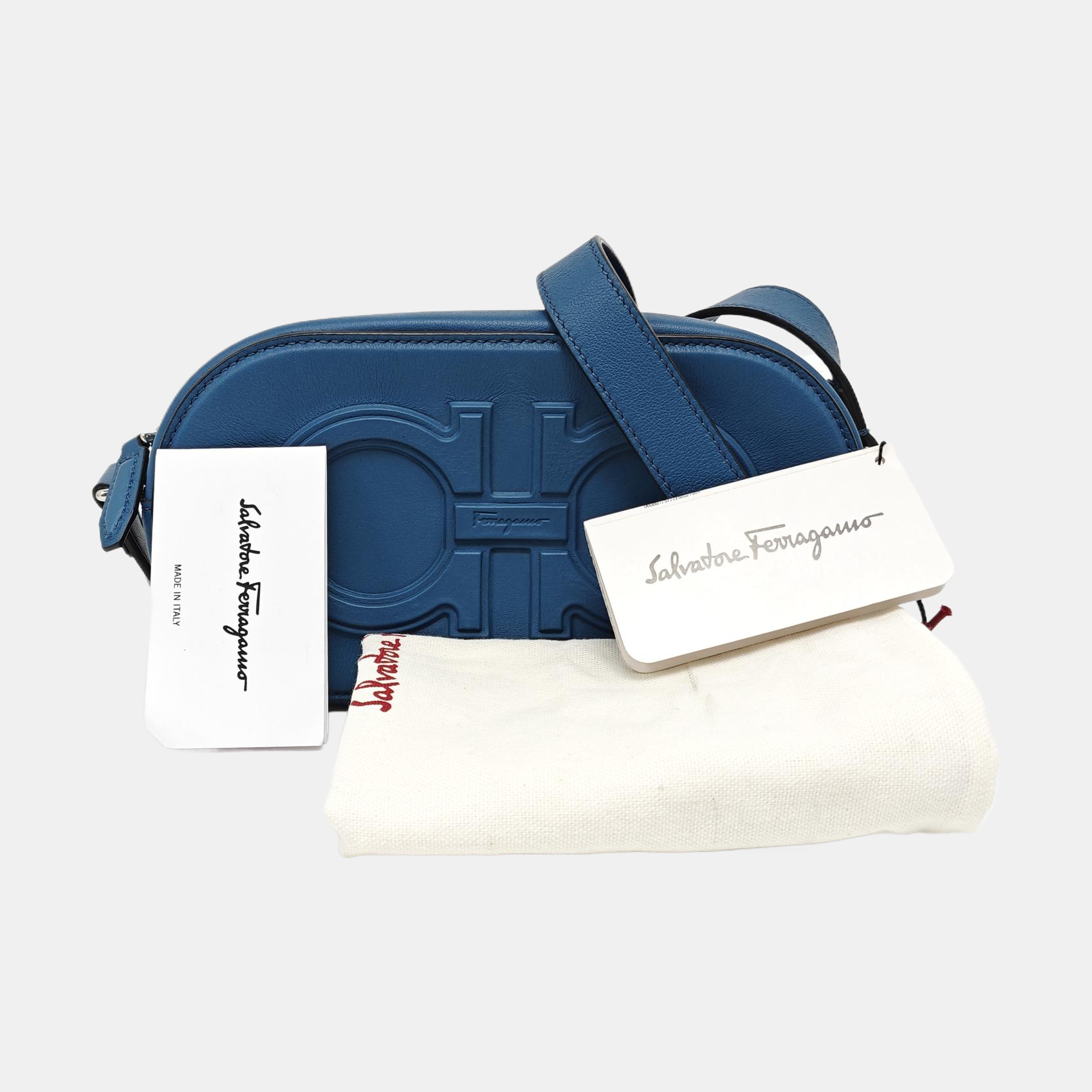 Gancini Calfskin Blue