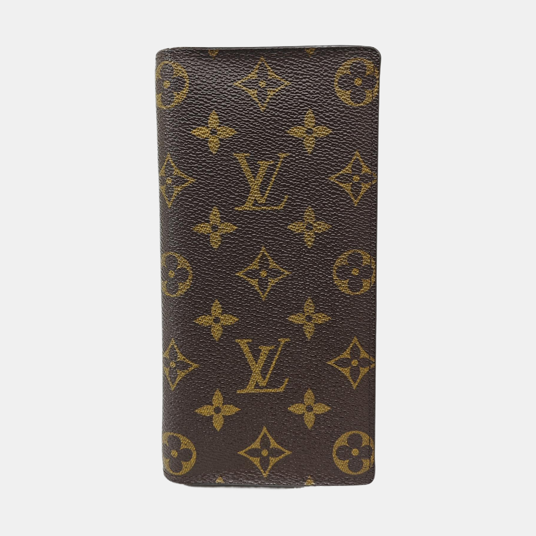 BRAZZA Monogram Coated Canvas Brown Wallet