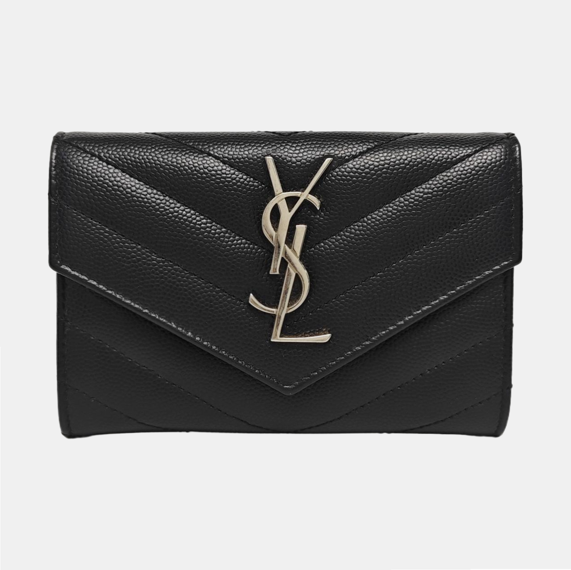 MATELASSE Calfskin Black Card Holder