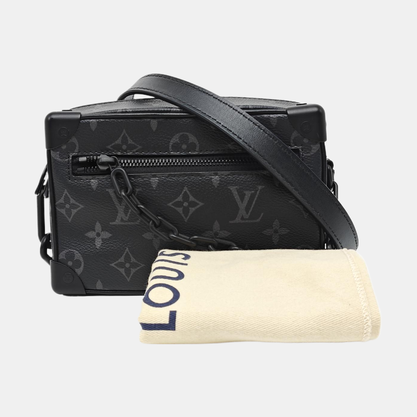 SOFT TRUNK Mini Monogram Coated Canvas Black