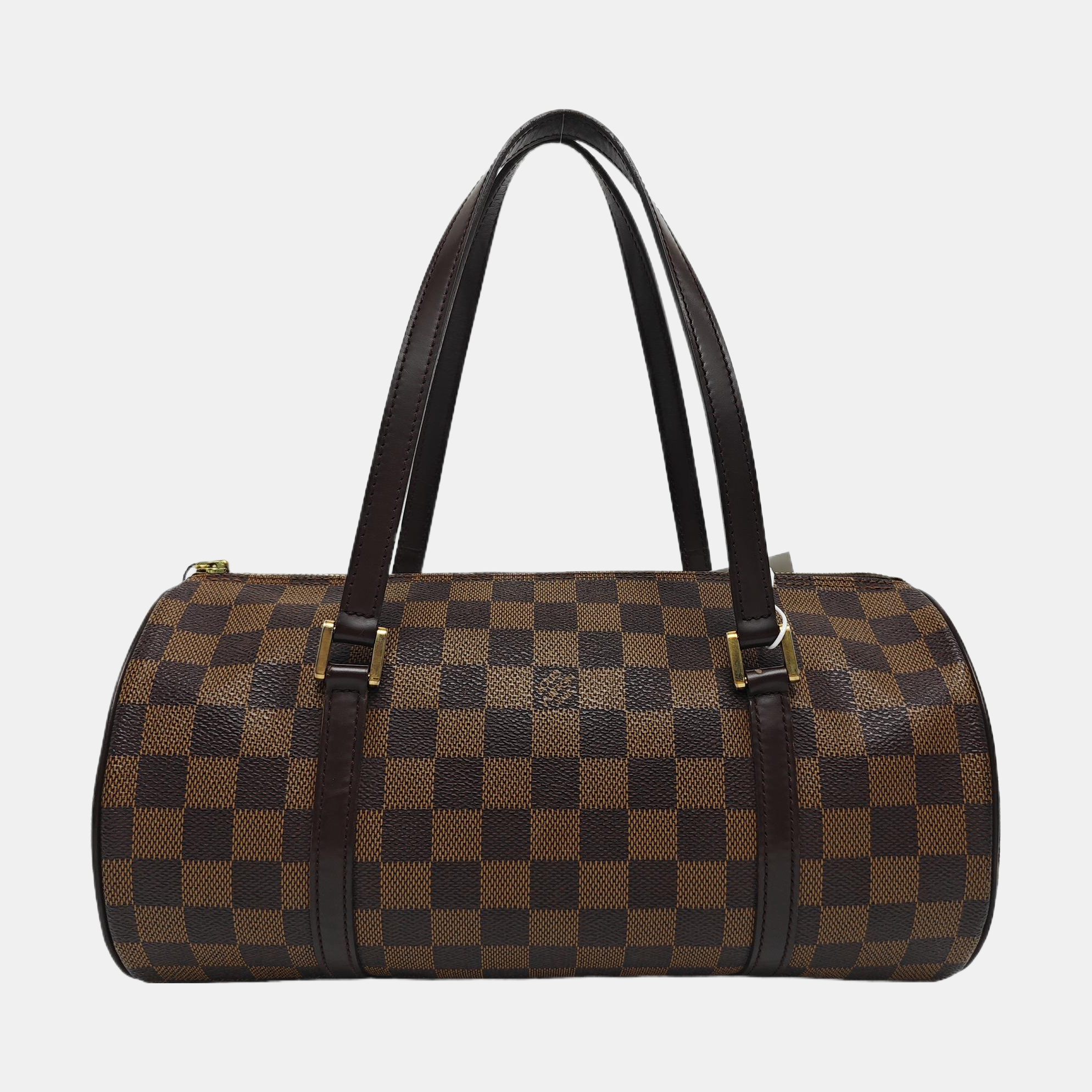 PAPILLON 30 Damier Ebene Coated Canvas Brown
